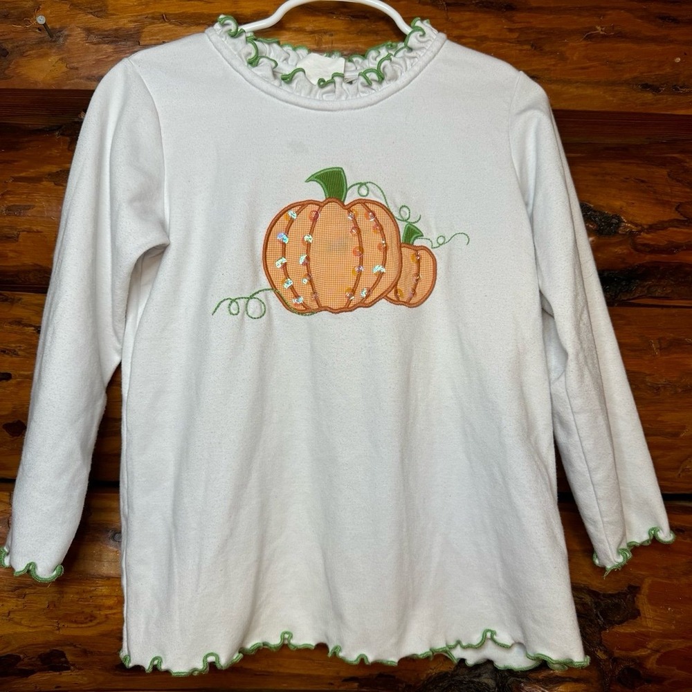 Secret Wishes Fall Pumpkin Long Sleeve Shirt‎ Size 3T